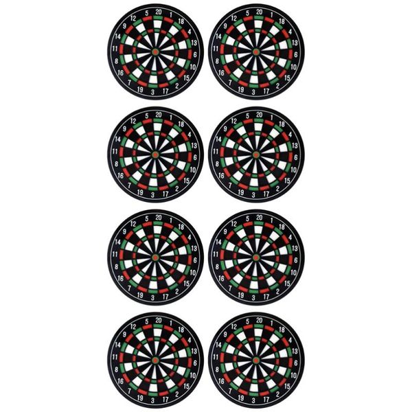 

mats & pads 8pcs dartboard style mini dart board heat-resistant drink cup