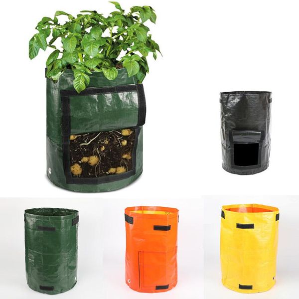 

planters & pots potato grow bag plant seedling bags pot home garden tools strawberry fabric vegetable jardin growing