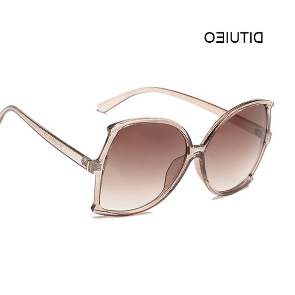 

new oversized sunglasses women luxury brand designer frame transparent gradient sunglasses female oculos de sol feminino glasses wholesale, Silver