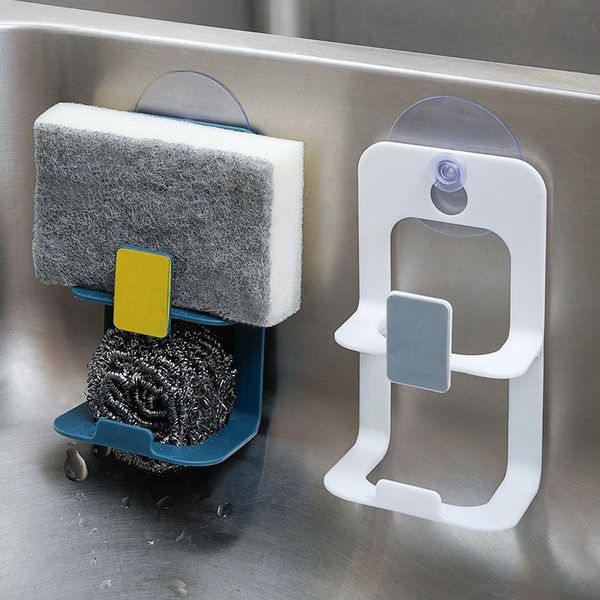 

double layer kitchen sink soap drainer rack shelf household suction cup sponge storage holder organizer tool accessories & organization