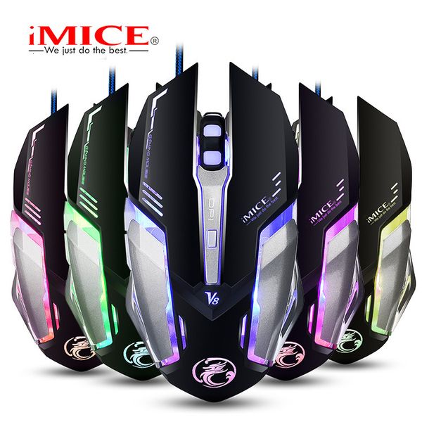 

mices mouse imice direct v8 wired e-sports game eating chicken jedi to survive and aggravating youhong programming