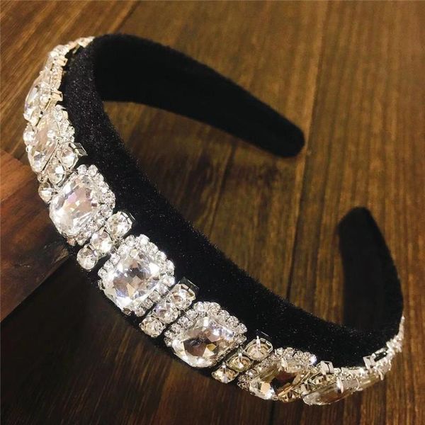 

hair accessories silver baroque rhinestone headband hairbands for women crystal hairband cute wholesale