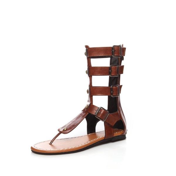 

big sizefashionable roman simple sandals summer flat ladies women shoes woman, Black
