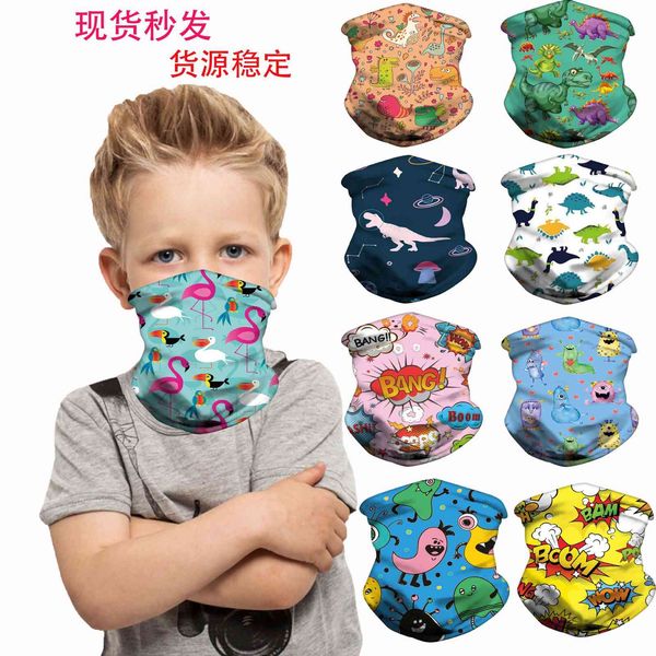 

protective children's mask sports riding cold feeling ice silk scarf magic