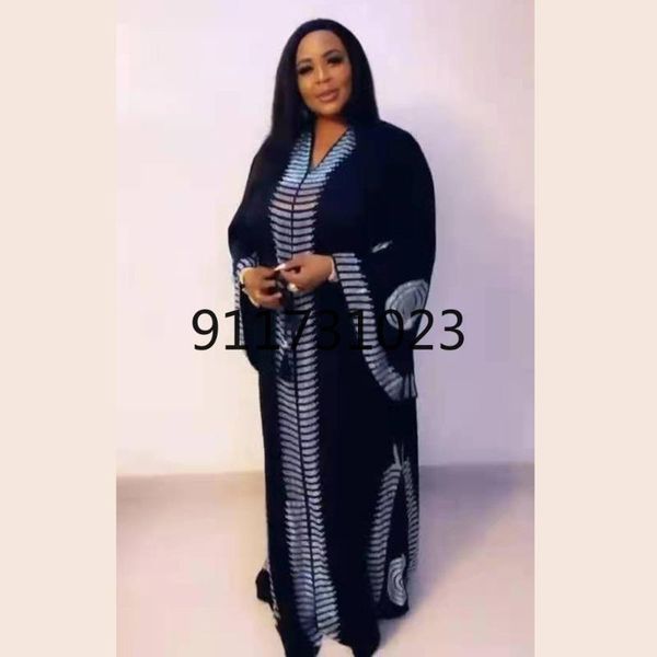 

ethnic clothing african dresses for women plus size long sleeve robes black dress, Red
