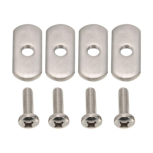 

rafts/inflatable boats rustproof universal hardware corrosion resistant canoes track nuts easy install stainless steel kayak rail screws set