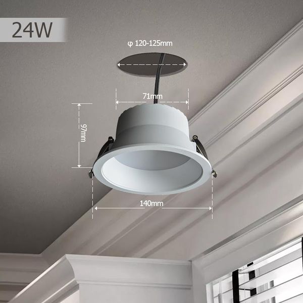 

downlights [easeking] led light recessed lamp ceiling dimmable 5w 9w 24w spot for living room bedroom indoor lighting