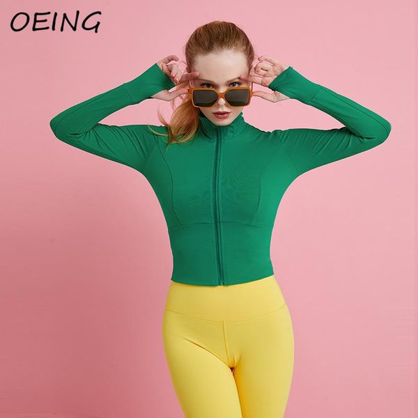 

running jackets women's sport coat seamless tight breathable zip up exercise jacket workout jogging sweat shirts, Black;red