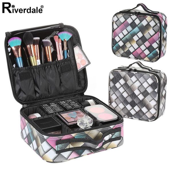 

female nail makeup bag artist organizer professional brand case tool make up storage box travel beauty cosmetic bags & cases