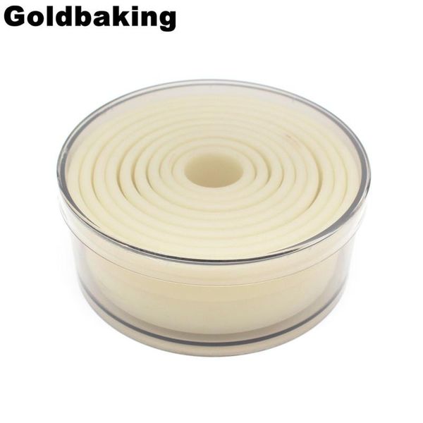 

baking moulds 9 pieces round nylon cookie cutter set