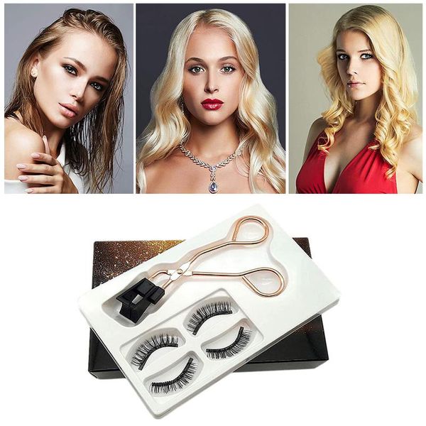 

magnetic eyelashes lashes false on magnets kit lash eyeliner cilp set