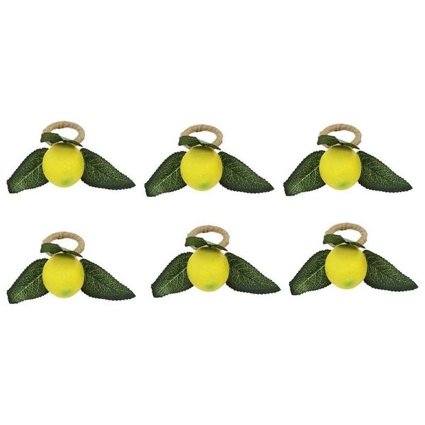 

napkin rings big deal set of 6,decorative vine leaf rings, dinning table setting yellow buckle holder
