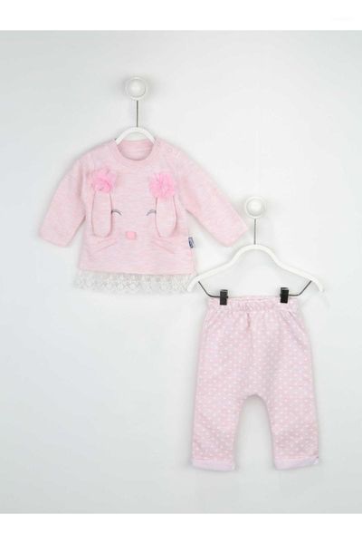 

clothing sets pink girl baby 2 li suit, White