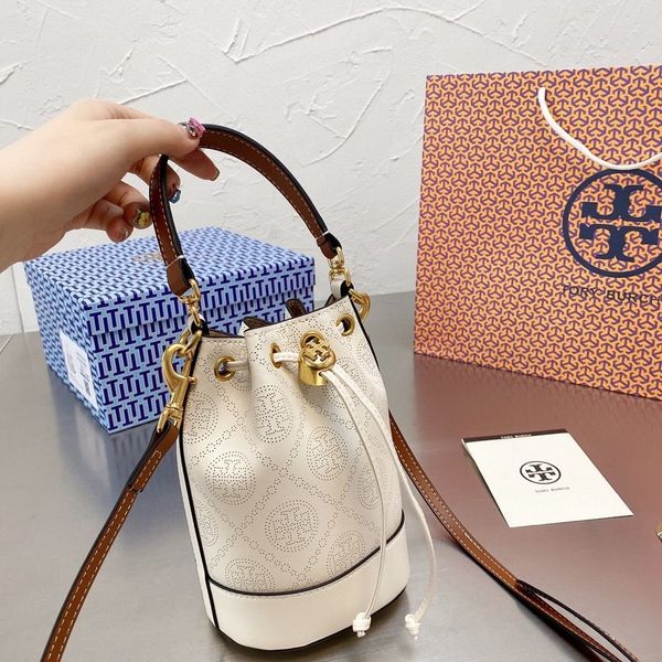 

hollowed out bucket white good clean good summer bucket super easy to build fashion leisure trend ysj