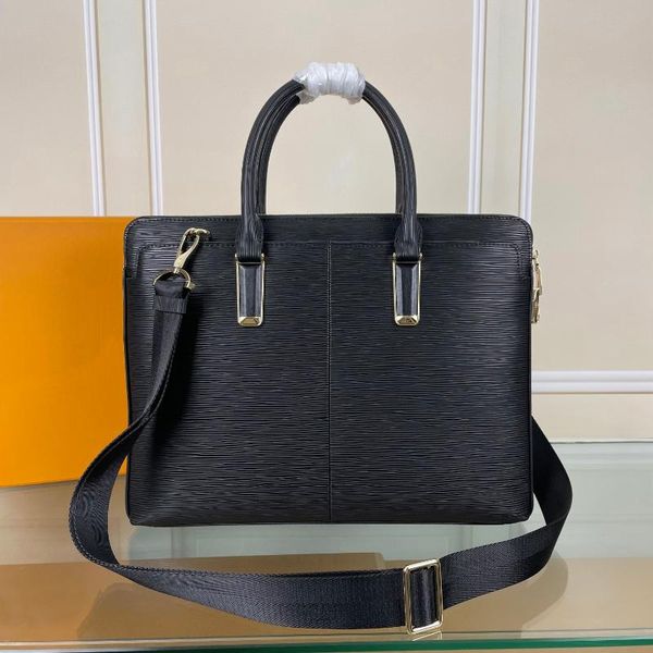 

briefcases business briefcase leather men's bag designer shoulder luxury laplarge capacity travel