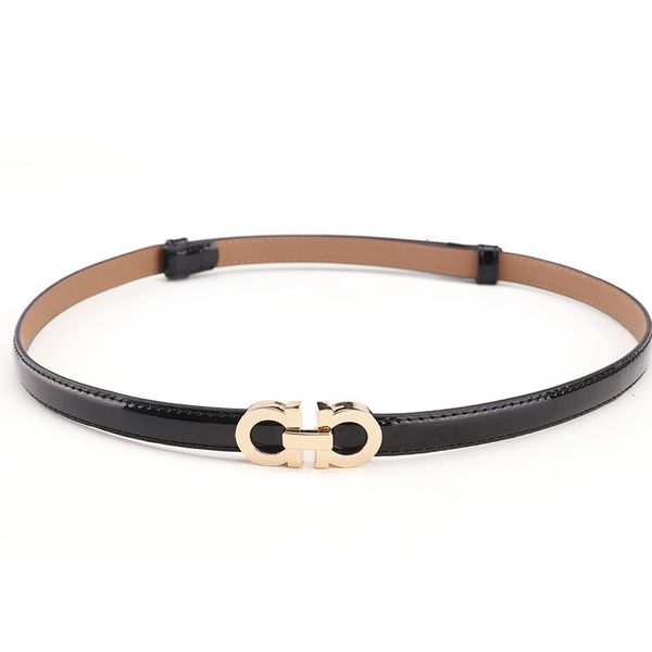 

leather fine korean versatile decorative belt cowhide dress accessories women's personality trend blackcvve, Black;brown