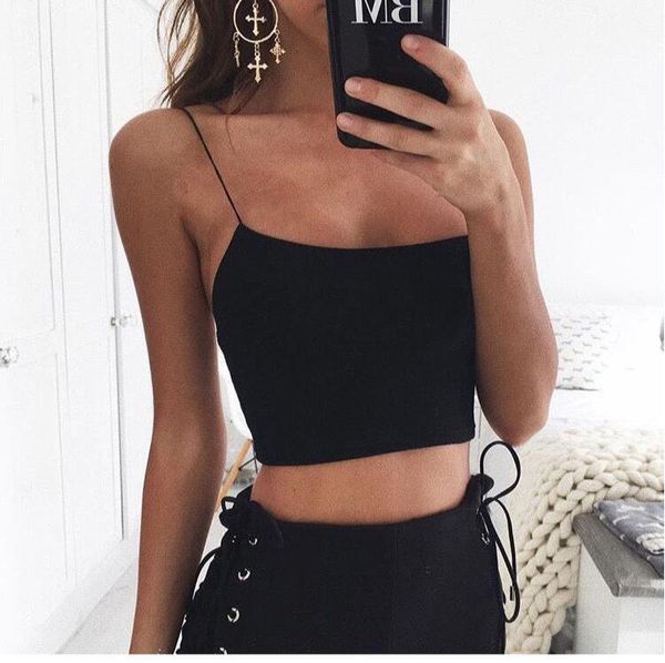 

women tanks & camis women's vest ice silk beautiful wraps erogenous bosom without trace condole belt underwear summer the goddess of be, White