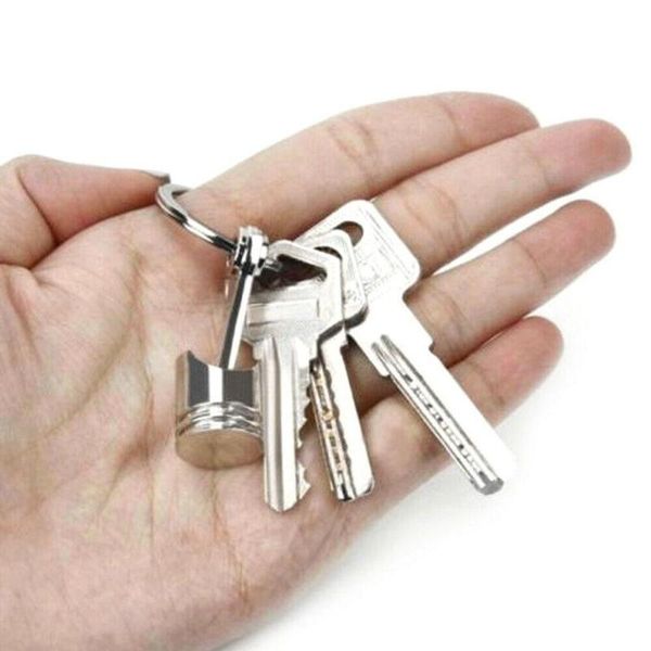 

keychains engine piston key ring chain keychain keyfob silver size chrome wholesale small rainbow big matte drop c y3h6