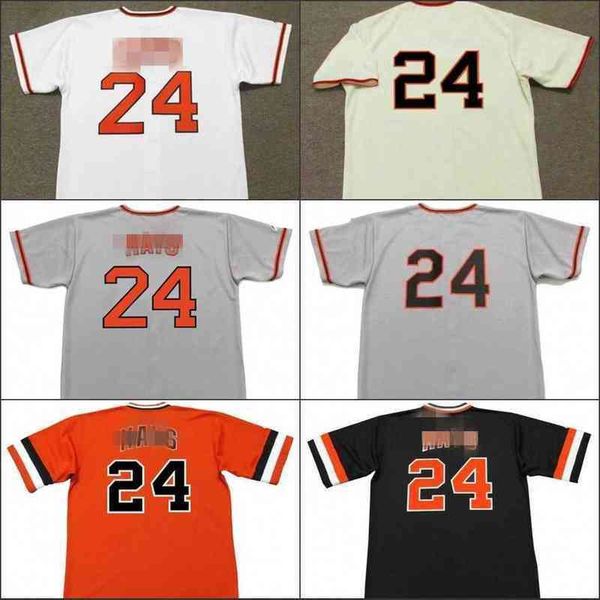 

men 24 willie 1983 mays baseball jersey, Black