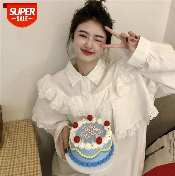 

korean sweet lotus leaf swing heavy lace loose with irregular belt shirt dress #ag5w, Black;gray