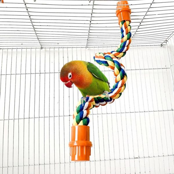 

other bird supplies climbing rope parrot cotton standing perch toy claw grinding cage accessories #s1