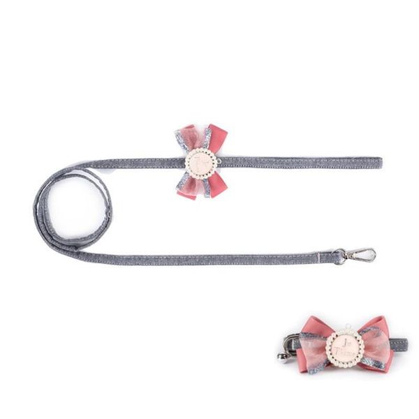 

dog collar and leash set with flower cotton dog&cat necklace for pet accessor collars & leashes