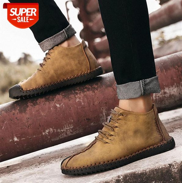 

men's casual plus cotton warm martin boots large size shoes leather #hg3f