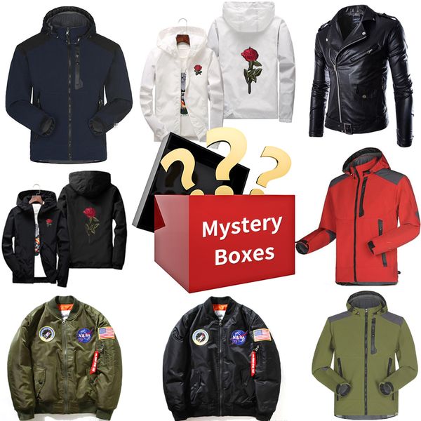 

mysterious gift box various styles jackets random gifts surprise you, Black;brown