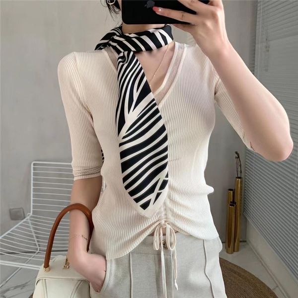 

scarves zipeiqing 2pcs women large square scarf earrings set silk feeling satin hair wrapping 35x35 inches, Blue;gray