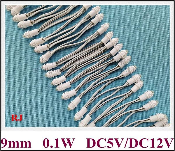 

pixel module exposed light string for channel sign letter advertising 9mm 0.1w dc12v white yellow red blue green 2021 led modules