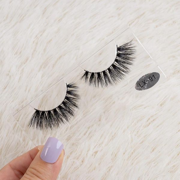 

false eyelashes lashes 3d mink handmade cruelty-lightweight 20mm dramatic makeup