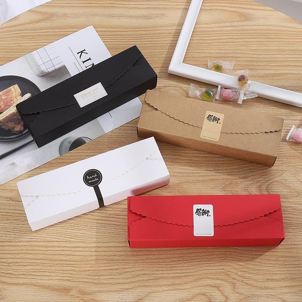 

gift wrap kraft paper boxes diy handmade candy biscuit chocolate macaron packing box baking cake case christmas wedding wrapping