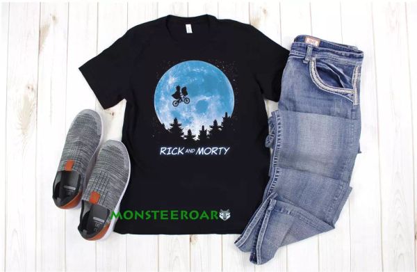 

alien moon pickle space ufo galaxy parody black t-shirt, White;black