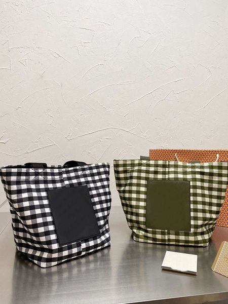 

luxury handle plaid shopping bag fashion ladies leather handbag