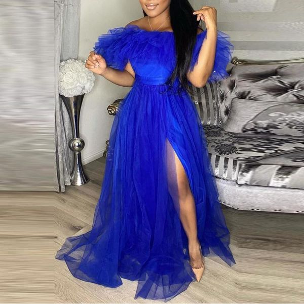 

ethnic clothing 4xl 5xl plus size african dresses for women off the shoulder slash neck red white blue long maxi dress africa clothes female