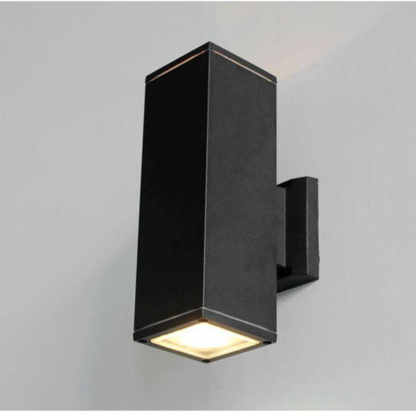 

wall lamps 10pcs 10w 12w 18w 24w 30w ip65 waterproof ac85-265v led lamp modern minimalist up and down light square aluminum outdoor