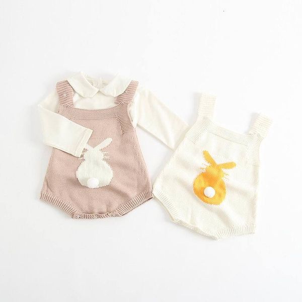 

rompers wholesale baby rabbit spring autumn infant knitted overalls bunny jumpsuit toddler girls boys clothes eg006 l5uy, Blue