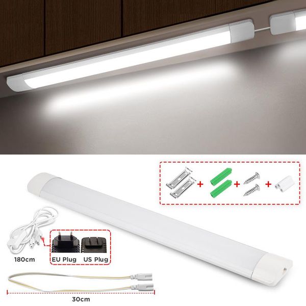 

one set led kitchen light under cabinet lights t5 tube wall lamp 220v 110v 10w 20w closet for bedroom wardrobe home lighting