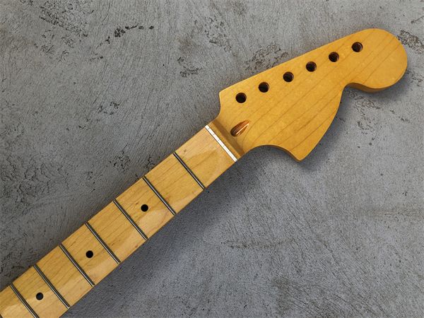 

big headstock guitar neck maple 22 fret 25.5in fretboard dot inlay gloss diy