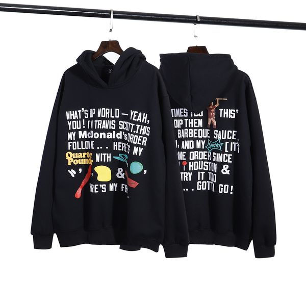 

designer mens hoodie barrage men's and women's casual loose couple hooded sweater high street letter printed hoodies fashion sweat, Black