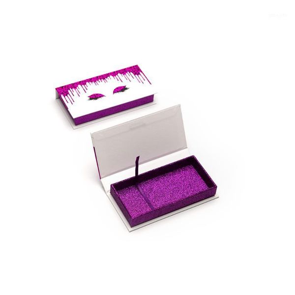 

glitter custom lash box eyelashes package cute bling diamonds empty case1