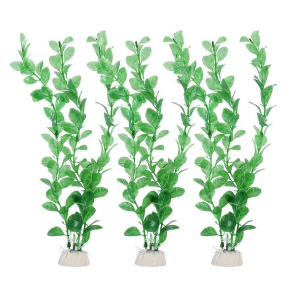 

decorative flowers & wreaths 3 sets underwater plant landscape decors green aquarium ornaments