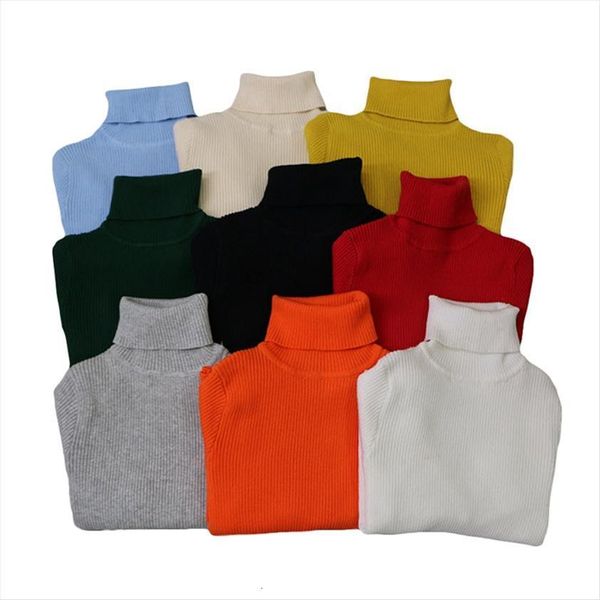 

baby girls sweater jumper autumn winter kids knitted pullovers turtleneck warm outerwear spring clothes 12m 14t, Blue