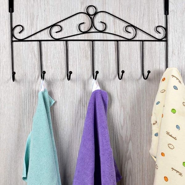 

hangers & racks 7-hook organizer rack hat hanger wall hooks garments clothes hanging hook kids room decor