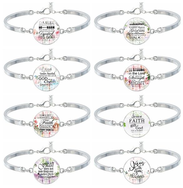 

factory biblical admonition time religious ornament silver bracelet christmas