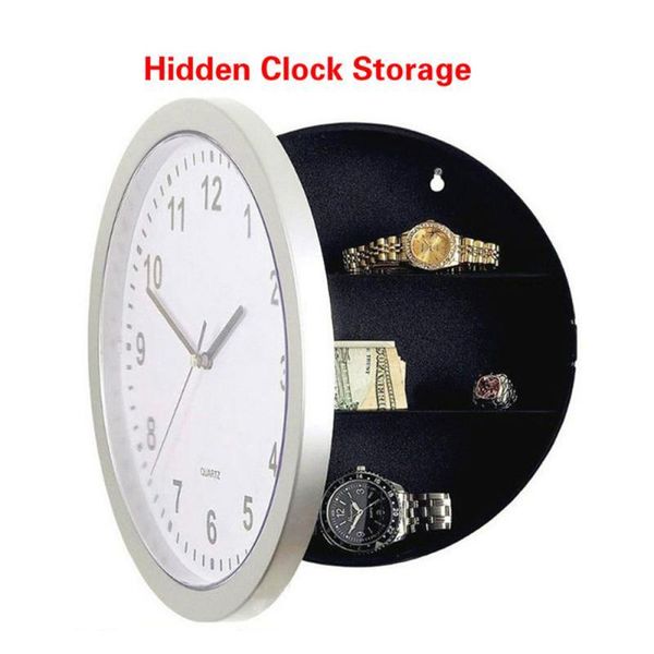 

wall clocks creative hidden secret storage clock home decroation office security safe money stash jewellery stuff container decor