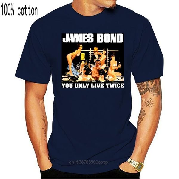 

men's t-shirts you only live twice 007 v1 t shirt white khaki zink all sizes s to 4xl, White;black