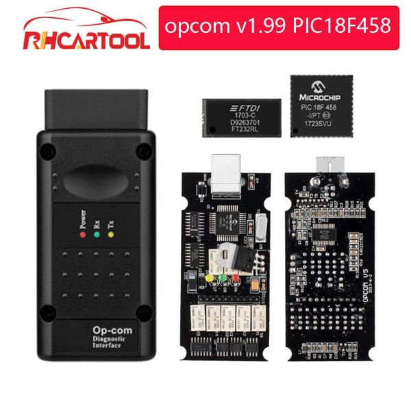 

code readers & scan tools opcom v1.99 with real pic18f458 ftdi ft232rl chip opcom2021 obd2 diagnostic tool op-com for v1.7 can be flash