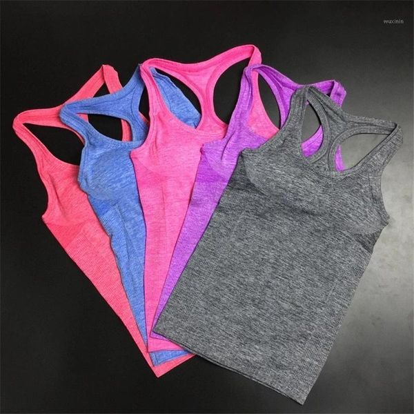 

yoga outfit women sport tank for gym vest crop workout quick-dry elastic running