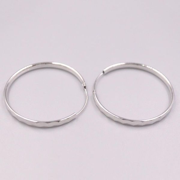 

hoop & huggie fine pure s925 sterling silver earrings women 3mm laser figure, Golden;silver